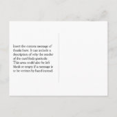 Humbel, Minimalistisch "Danke!" Postkarte (Rückseite)