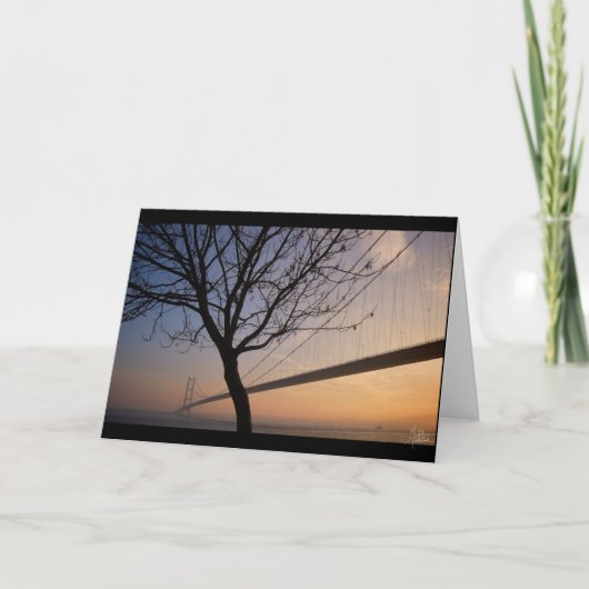 Humber Bridge #4 [Grußkarte] Karte (Vorderseite)