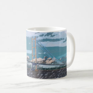 Humber Bridge Impressionistische Landschaft Kaffeetasse