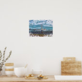 Humber Bridge Impressionistische Landschaft Poster (Küche)