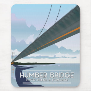 Humber Bridge, Lincolnshire & Yorkshire Mousepad