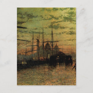 Humber Docks, Hull von John Atkinson Grimshaw Postkarte