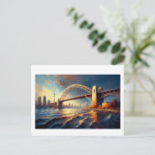 Humber River Arch Bridge Toronto, Postkarte (Stehend Vorderseite)