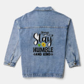 Humble Asf-Minimalistische Anweisung für ein gedec Jeansjacke (Rückseite)