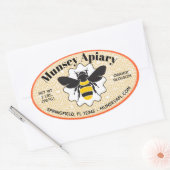 Humble Bee Apiary Name Honey Jar Stickers (Umschlag)