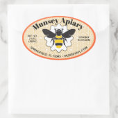 Humble Bee Apiary Name Honey Jar Stickers (Tasche)
