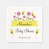 Humble Bee Baby Dusche Napkins Serviette (Vorderseite)