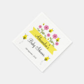 Humble Bee Baby Dusche Napkins Serviette (Ecke)