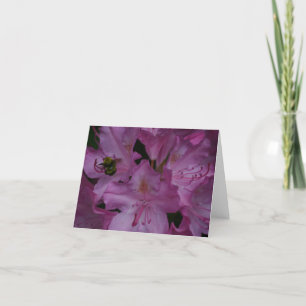 Humble Bee beschäftigt auf einem Rhododendron Dankeskarte