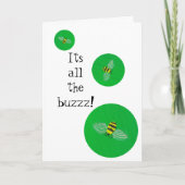 Humble Bee Birthday Card Karte (Vorderseite)