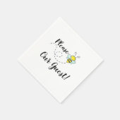 Humble Bee:Bitte seien Sie unser Gast" Serviette (Ecke)