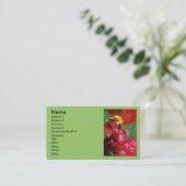 Humble Bee Business Card Visitenkarte (Stehend Vorderseite)