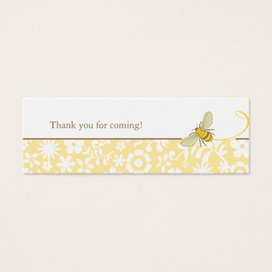 Humble Bee Favor Tag (Vorderseite)