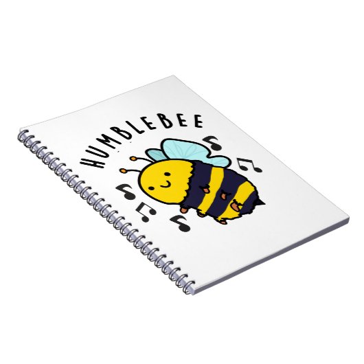 Humble Bee Funny Bumblebee Pun Notizblock (Rechte Seite)
