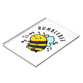 Humble Bee Funny Bumblebee Pun Notizblock (Linke Seite)