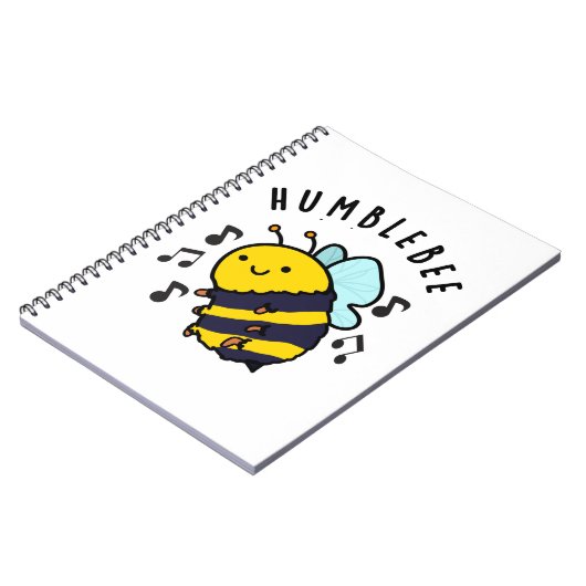 Humble Bee Funny Bumblebee Pun Notizblock (Linke Seite)