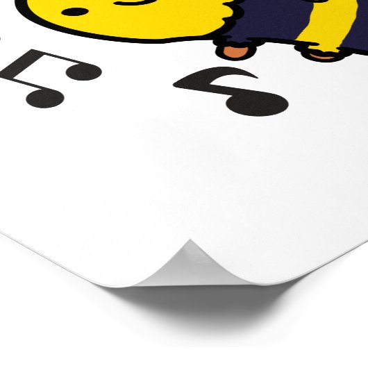 Humble Bee Funny Bumblebee Pun Poster (Ecke)