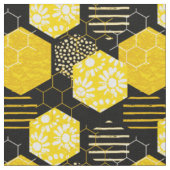 Humble Bee Honey Pattern Stoff (Nahaufnahme)
