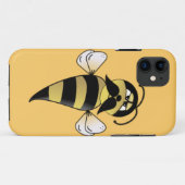 Humble Bee mit Mustache Case-Mate iPhone Hülle (Rückseite (Horizontal))
