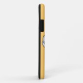 Humble Bee mit Mustache Case-Mate iPhone Hülle (Hinten/Rechts)