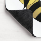 Humble Bee mit Mustache Mousepad (Ecke)