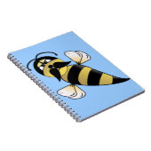 Humble Bee mit Mustache Notizblock (Rechte Seite)