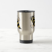 Humble Bee mit Mustache Reisebecher (Mittel)