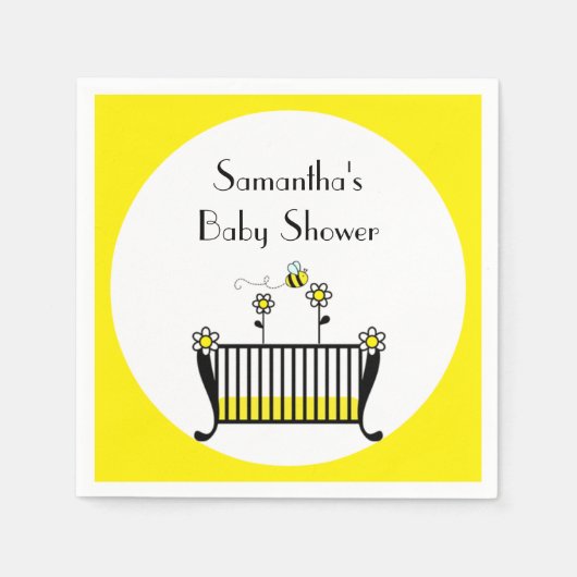 Humble Bee Polka Dot Baby Dusche Serviette (Vorderseite)