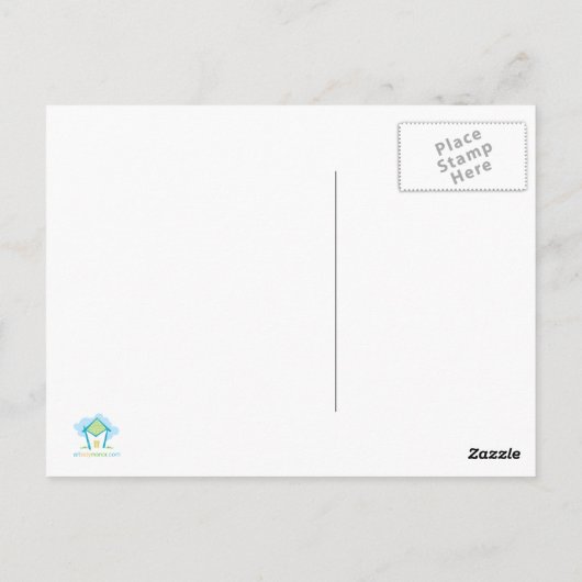 Humble Bee with Daisy Danke, Postcard Postkarte (Rückseite)