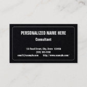 Humble, Berufliche Visitenkarte (Vorderseite)