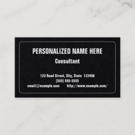 Humble, Berufliche Visitenkarte