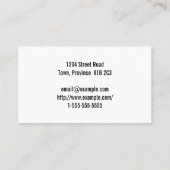 Humble Berufliche Visitenkarte (Rückseite)