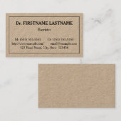 Humble Berufliche Visitenkarte (Vorne/Hinten)