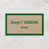 Humble Berufliche Visitenkarte (Vorderseite)