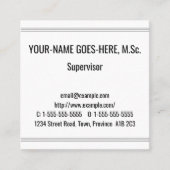 Humble Berufliche Visitenkarte (Vorderseite)