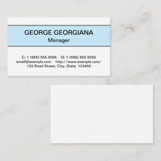 Humble Berufliche Visitenkarte (Vorne/Hinten)