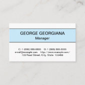 Humble Berufliche Visitenkarte (Vorderseite)