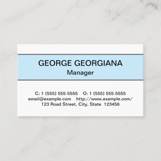 Humble Berufliche Visitenkarte (Vorderseite)