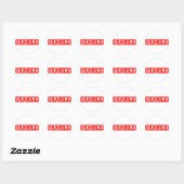 Humble Briefmarke Runder Aufkleber (Blatt)