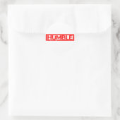 Humble Briefmarke Runder Aufkleber (Tasche)