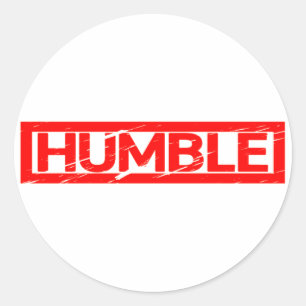 Humble Briefmarke Runder Aufkleber