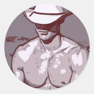 Humble Cowboy Runder Aufkleber