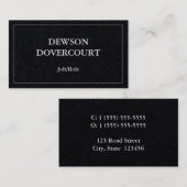 Humble, einfache und Minimalistische Visitenkarte (Vorne/Hinten)