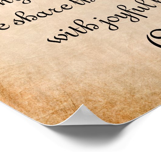 Humble Hearts Mealtime Gebet Poster (Ecke)