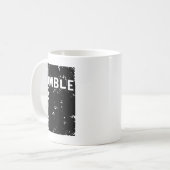 Humble Hustle Insrational Motivational Entrepreneu Kaffeetasse (Vorderseite Links)