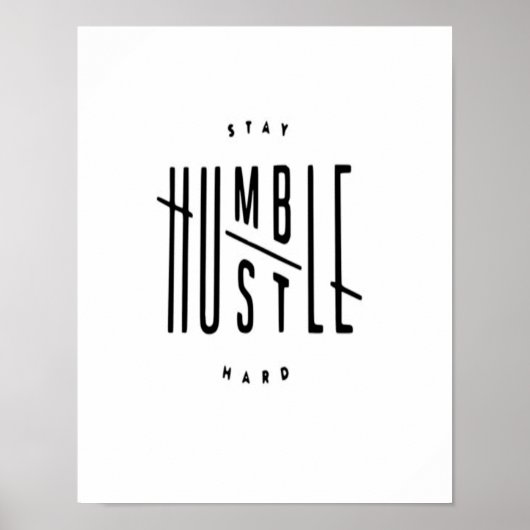 Humble Hustle Poster (Vorne)