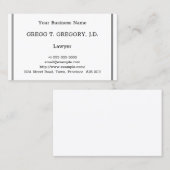 Humble Lawyer Business Card Visitenkarte (Vorne/Hinten)