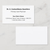 Humble, minimale und einfache Visitenkarte (Vorne/Hinten)