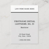 Humble, minimale Visitenkarte (Vorderseite)