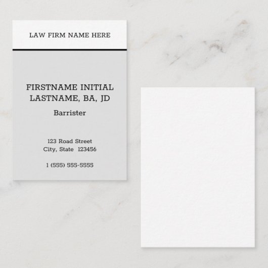 Humble, minimale Visitenkarte (Vorne/Hinten)